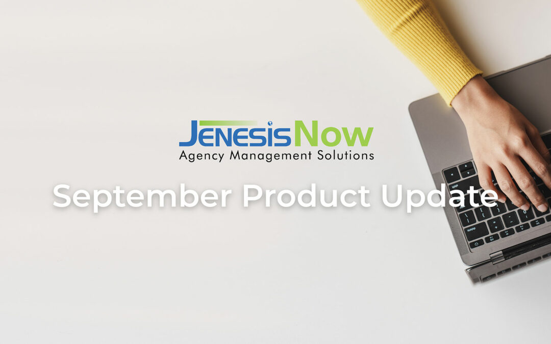 JenesisNow September Product Update